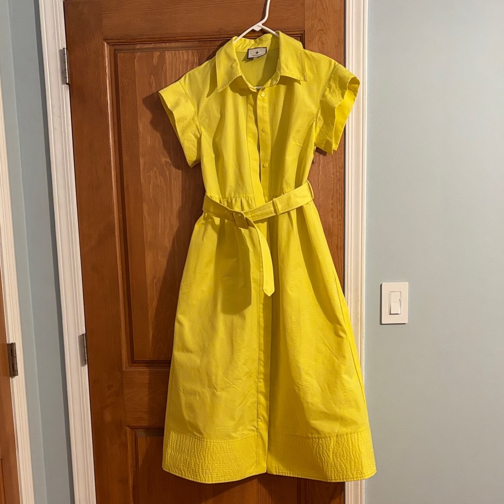 Tuckernuck Chloe Dress in citron size small